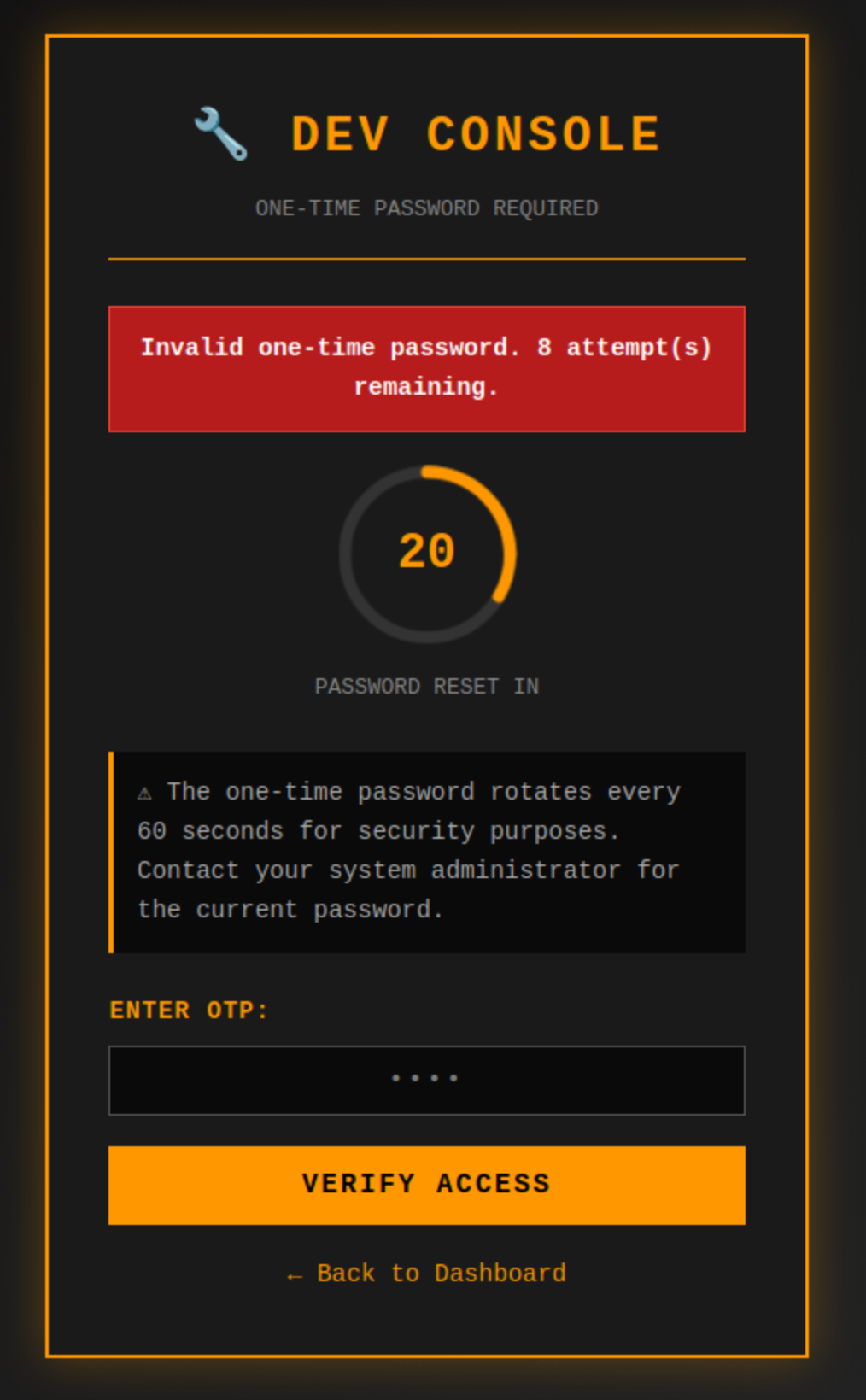 Limited OTP Attempts